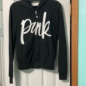 FINAL SALE❗️Victorias Secret PINK - Black Jacket Hoodie ✨